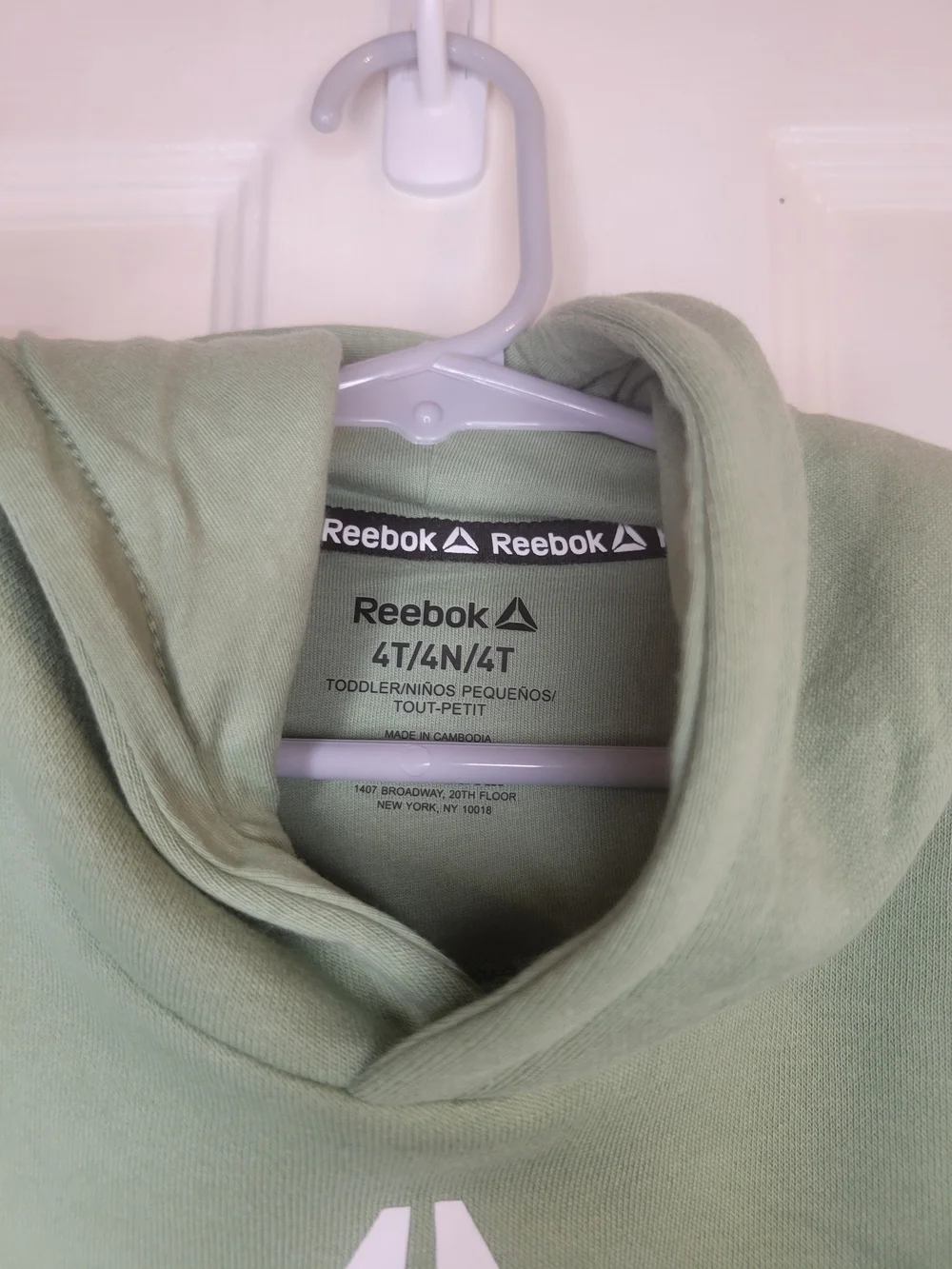 Reebok Kids' Sage Green Logo Hoodie